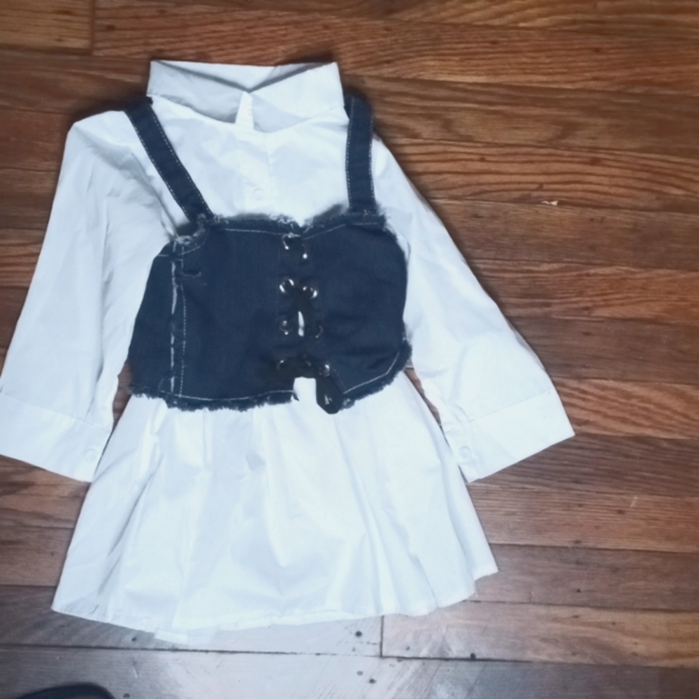 Fashion shirt with vest